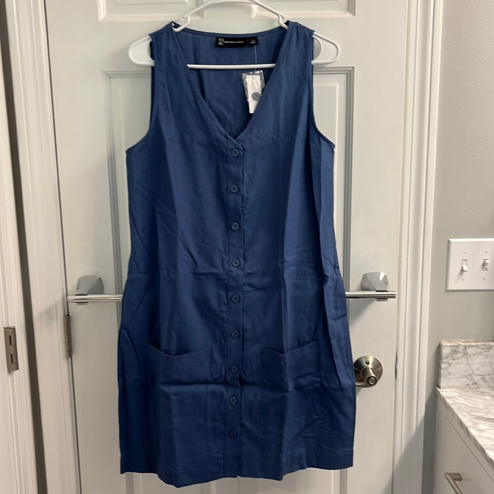 New York and Company button front dress